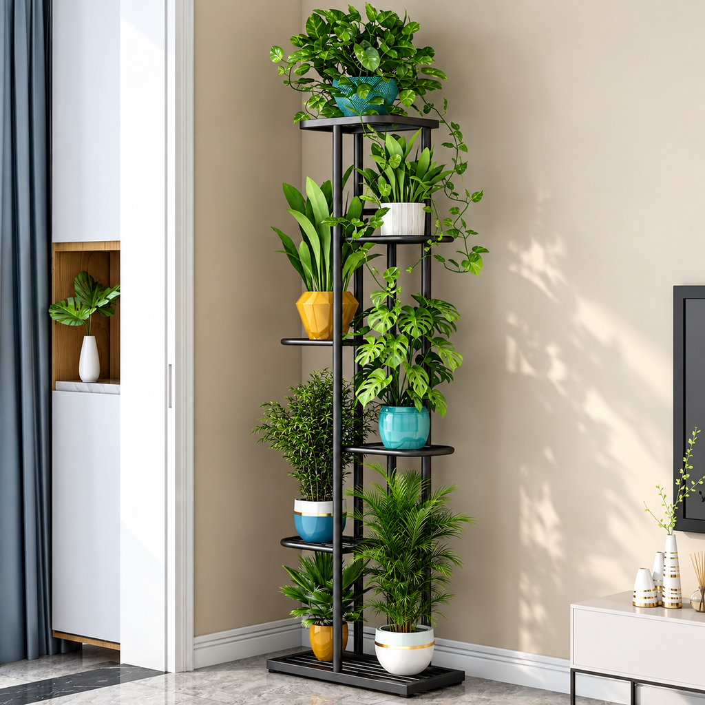 Iron Plant Stand for Home & Balcony | Indoor Plant Holder for Flower Pots