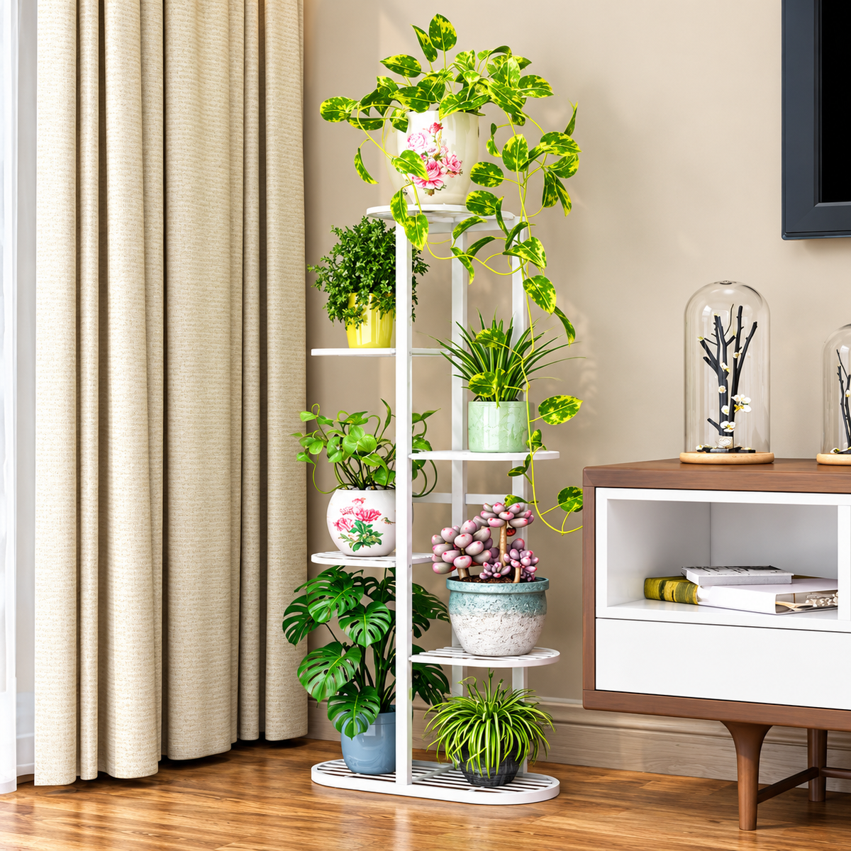 Iron Plant Stand for Home & Balcony | Indoor Plant Holder for Flower Pots