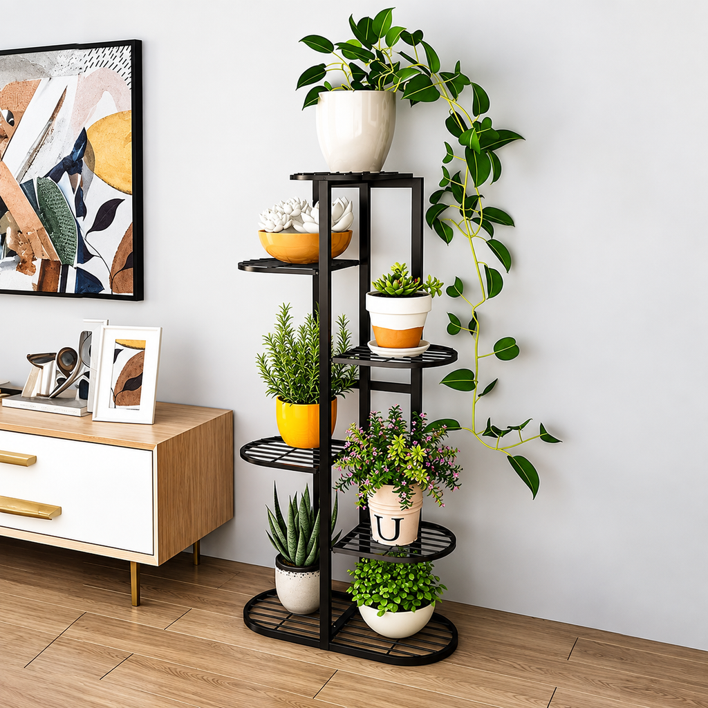 Iron Plant Stand for Home & Balcony | Indoor Plant Holder for Flower Pots